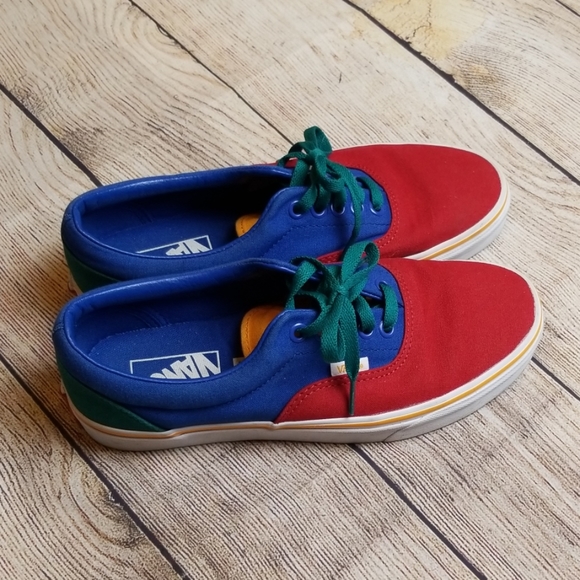 multicolor vans low top